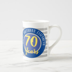 70 jaar geboortedag porselein kop