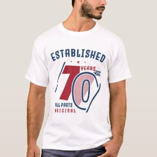 70 jaar geleden opgericht Vogeldag-cadeauidee T-shirt