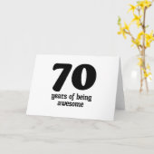 70 jaar geweldig zijn kaart (Gele Bloem)