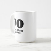 70 jaar geweldige koffiemok (Voorkant links)