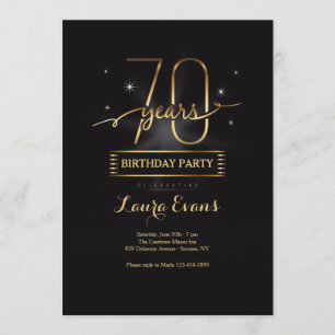 70 jaar jonge uitnodiging
