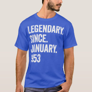 70 jaar Legendary sinds januari 1953 70ste Birthda T-shirt