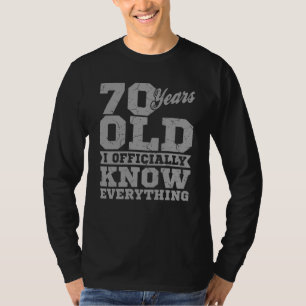 70 JAAR OUD 70-jarige cadeautjes pa kent alles T-shirt