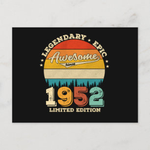 70 jaar oud Geweldige sinds 1952 70e geboorte Gift Briefkaart