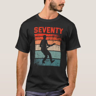 70 jaar oude 70e verjaardag Man gitaargitaar T-shirt