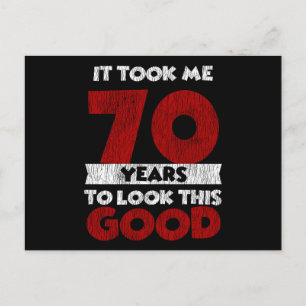 70 jaar oude dag maakte me er goed uit 70th Birthd Briefkaart