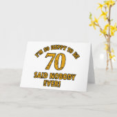 70 jaar oude design kaart (Gele Bloem)