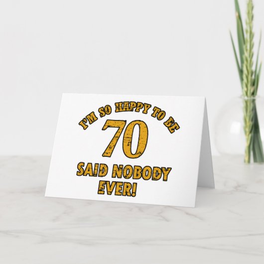 70 jaar oude design kaart (Voorkant)