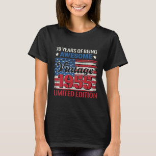 70 jaar oude geschenken 70e verjaardag Amerikaanse T-shirt