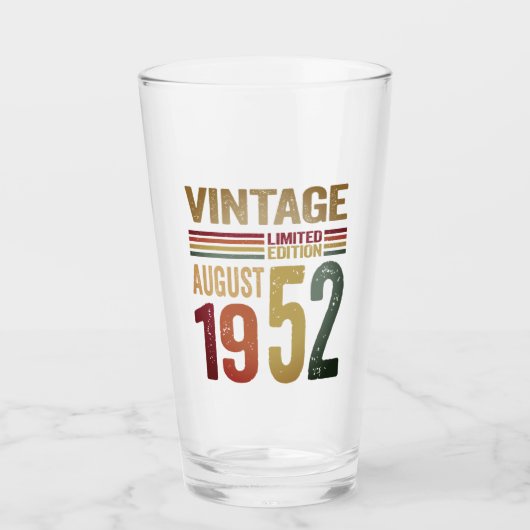 70 jaar oude geschenken  augustus 1952 - 70e dag B Glas (Voorkant)
