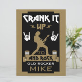 70 jaar oude rockers kaart (Staand voorkant)