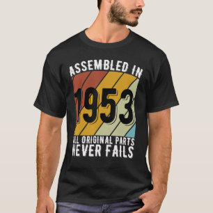 70 jaar oude verjaardag auto fans geboren in 1953 t-shirt