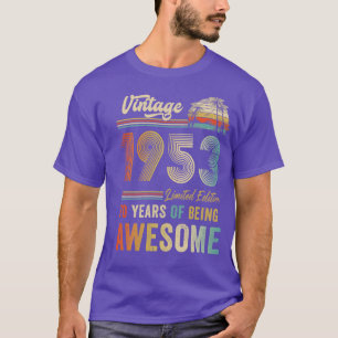 70 jaar Oude Vintage 1953 70e Man T-shirt