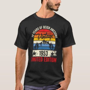 70 jaar oude Vintage 1953 70e verjaardag T-shirt