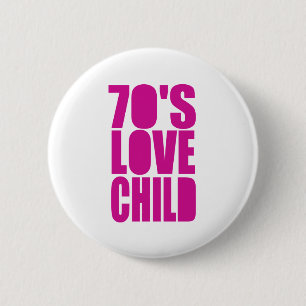 70-jarig liefdeskind ronde button 5,7 cm
