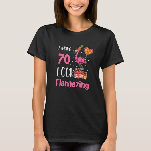 70-jarige Flamingo 70th T-shirt (Voorkant)