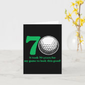 70-jarige golfer golfen golf 70e verjaardag  kaart (Gele Bloem)