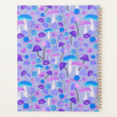  70-jarige paddenstoelen slak Turquoise Blue Paars Planner (Achterkant)