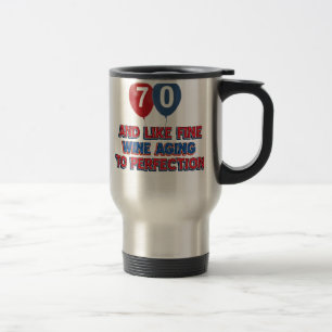 70-jarige verjaardagsgeschenken reisbeker