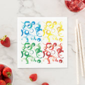 70 kleuren en vormen papier servetten (Insitu)