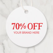 70% korting bedankjes labels (Achterkant)