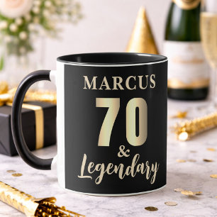 70 & Legendary Gold 70e verjaardag Mok