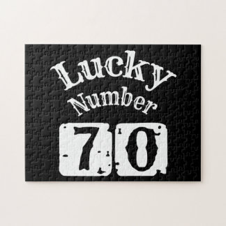 70 - Lucky Number 70 Luck Legpuzzel