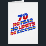 70 Pas de peur Pas de limites Pas d'excuses Annive<br><div class="desc">70 Pas de peur Pas de limites Pas d'excuses Anniversaire</div>
