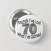 70 pond verloren Button (Voorkant /achterkant)