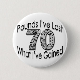 70 pond verloren Button