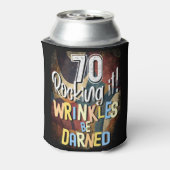 70 schommelen! Rimpels worden gekleurd, 70e Retro Blikjeskoeler (Blikje Achterkant)