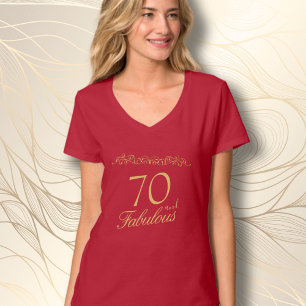70 Uitstekend Ornament 70e Verjaardags Gast van Ee T-shirt