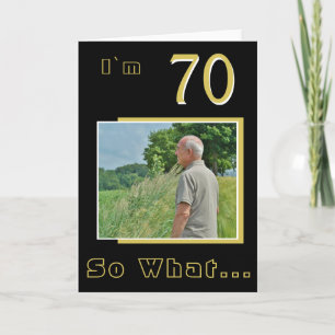 70 Wat Funny Inspirerend 70th Birthday Foto Kaart