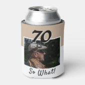 70 Wat grappig citaat 70e verjaardag Blikjeskoeler (Blikje Voorkant)