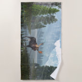 70 x 35-inch badhanddoek met afbeelding "Tranquil  (Voorkant)