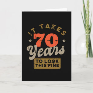 70 Years to look thisFolded Greeting Card Kaart