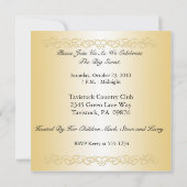 70e-79e anniversaire Invitations avec photo (Dos)