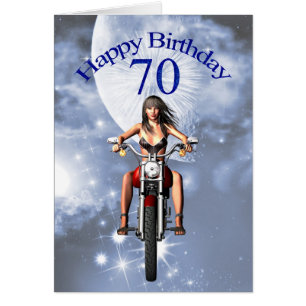 70e anniversaire avec une fille de motards