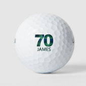 70e anniversaire balles de golf 70 ans cadeau plai (Devant)