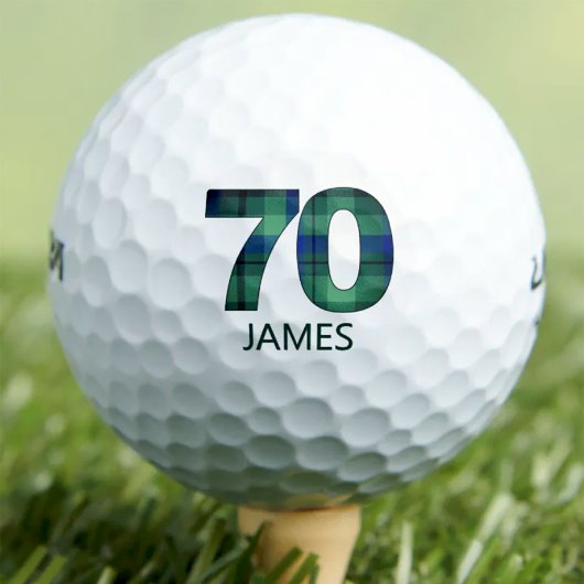 70e anniversaire balles de golf 70 ans cadeau plai