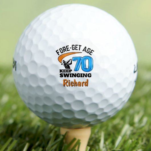 70e anniversaire balles de golf 70 ans drôle cadea