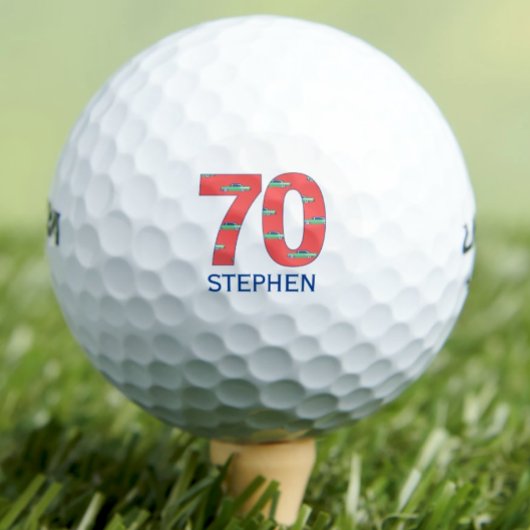 70e anniversaire balles de golf 70 ans voitures in