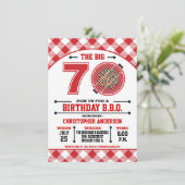 70e anniversaire Barbecue Invitation (Debout devant)