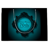 70e anniversaire de célébration Sac cadeau personn (Devant)