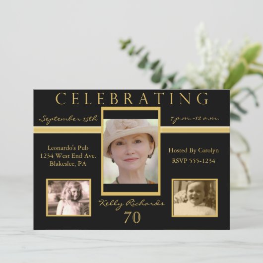 70e anniversaire de la fête de Tri Invitations pho (Debout devant)