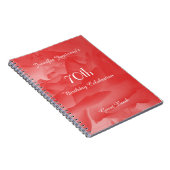 70e anniversaire de la fête Livre d'invité, Coral  (Côté Droit)