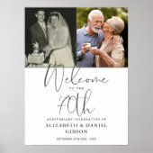 70e anniversaire du Mariage 2 Affiche de bienvenue (Devant)