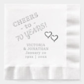 70e anniversaire du Mariage, deux coeurs (Recto)