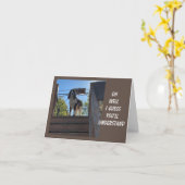 70e ANNIVERSAIRE D'UNE CARTE DE CHIEN COMÉDIQUE (Fleur jaune)