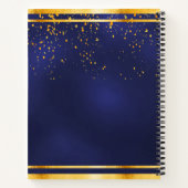 70e anniversaire fête 70 livre d'or bleu foncé (Dos)